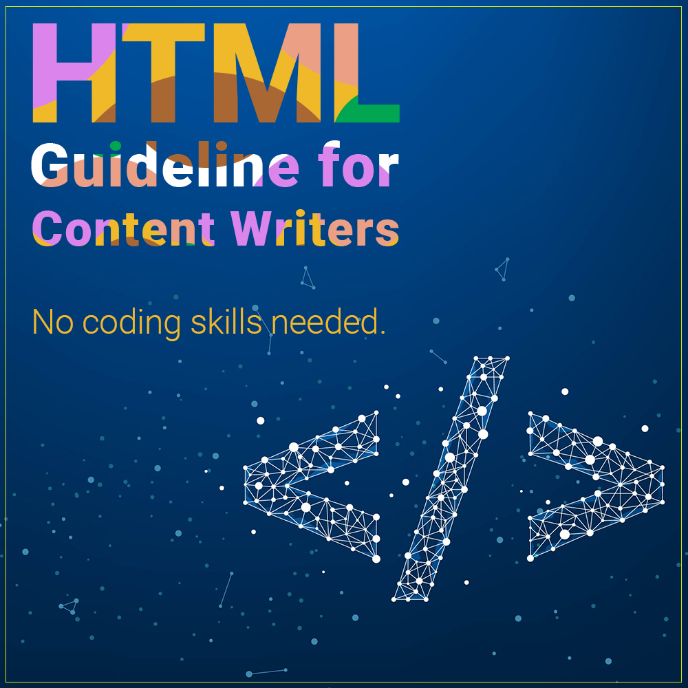 html guideline for content writers on Nimbus Digital